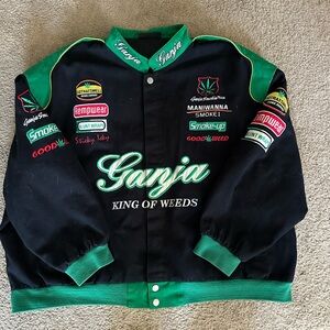 Ganja Black and Green Jacket